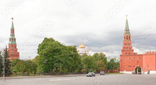 Fototapeta Naklejka Na Ścianę i Meble -  Kremlin tower Borovitskaya