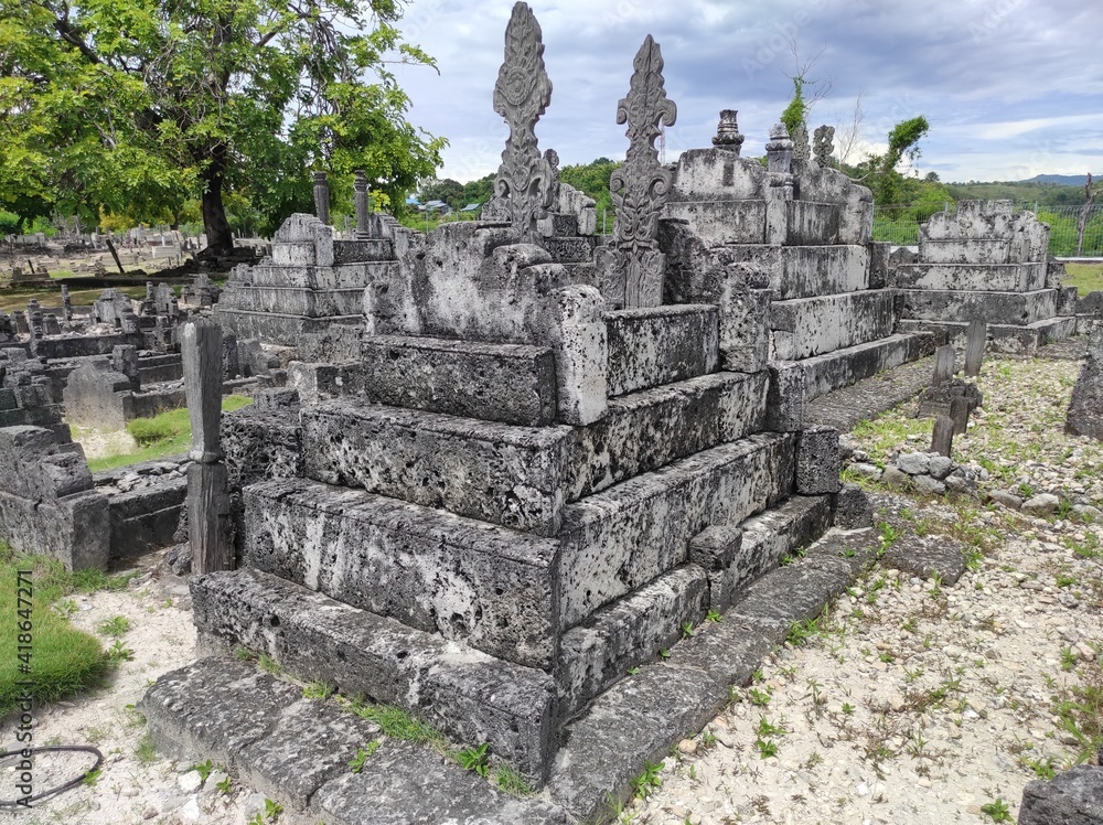 The tomb of the historic king of mandar culture in west sulawesi