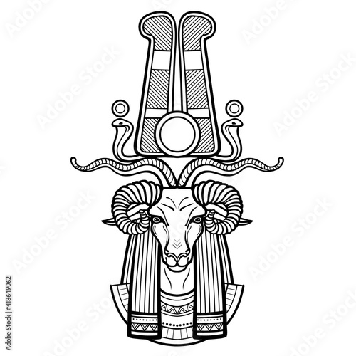 Africa, african, afterworld, ancient, animal, animation, art, cairo, cartoon, crown, culture, decorative, deity, design, drawing, earrings, egypt, egyptian, emblem, ethnic, eyes, face, god, graphics, 