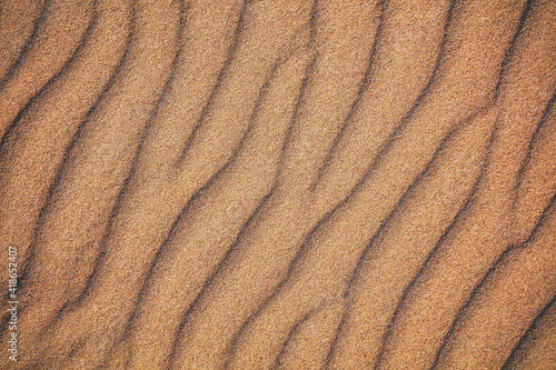 Abstract wavy sandy background. Beach sand texture