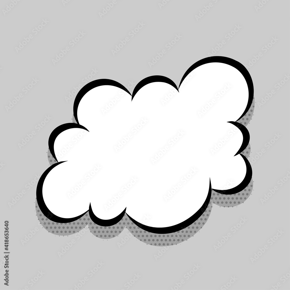 Comics speech bubble for text pop art design. White empty dialog cloud for text message, tag, advertise. Comics sketch puff explosion elements comic book text. Wow effect vector cartoon illustration Comics speech bubble for text pop art design. White empty dialog cloud for text message, tag, advertise. Comics sketch puff explosion elements comic book text. Wow effect vector cartoon illustration
