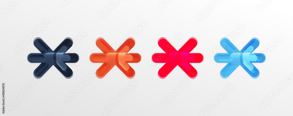 Abstract glossy crosses background for business or technology presentations, internet posters or web brochure covers Abstract glossy crosses background for business or technology presentations, internet posters or web brochure covers