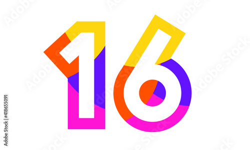 16 Colorful Fun Modern Flat Number