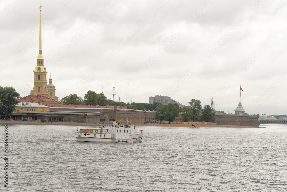  View of the Neva from the Troitsky Bridge in St. Petersburg