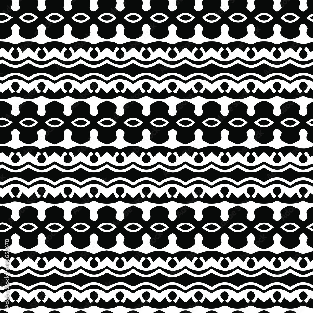 Geometric vector pattern with triangular elements. Seamless abstract ornament for wallpapers and backgrounds. Black and white patterns. Geometric vector pattern with triangular elements. Seamless abstract ornament for wallpapers and backgrounds. Black and white patterns.
