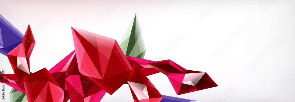 Vector 3d triangles and pyramids abstract background for business or technology presentations, internet posters or web brochure covers Vector 3d triangles and pyramids abstract background for business or technology presentations, internet posters or web brochure covers