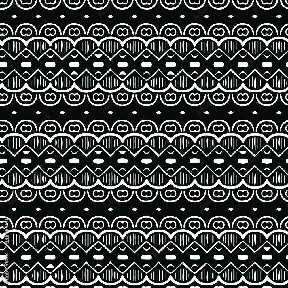 Geometric vector pattern with triangular elements. Seamless abstract ornament for wallpapers and backgrounds. Black and white patterns. Geometric vector pattern with triangular elements. Seamless abstract ornament for wallpapers and backgrounds. Black and white patterns.