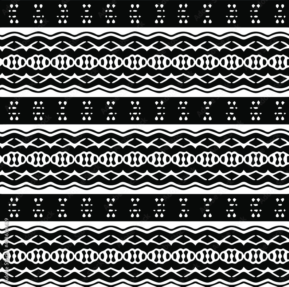Geometric vector pattern with triangular elements. Seamless abstract ornament for wallpapers and backgrounds. Black and white patterns. Geometric vector pattern with triangular elements. Seamless abstract ornament for wallpapers and backgrounds. Black and white patterns.