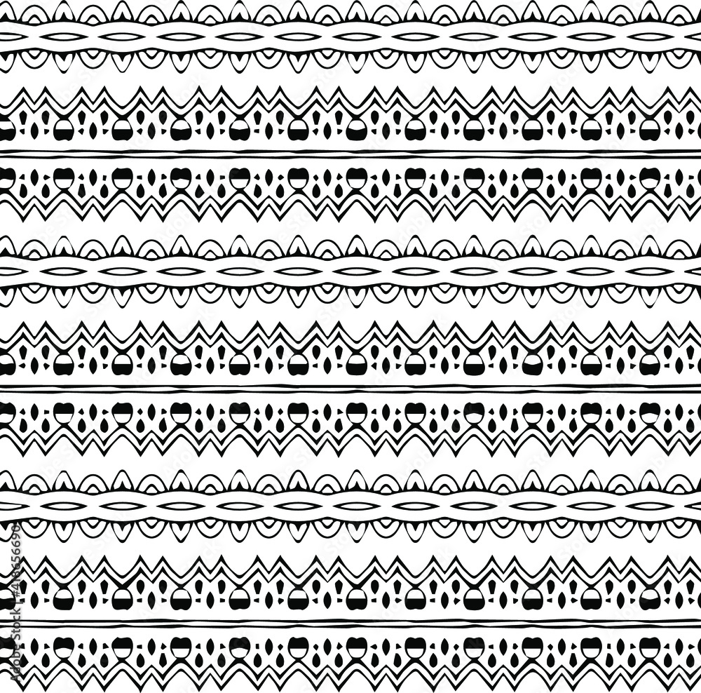 Geometric vector pattern with triangular elements. Seamless abstract ornament for wallpapers and backgrounds. Black and white patterns. Geometric vector pattern with triangular elements. Seamless abstract ornament for wallpapers and backgrounds. Black and white patterns.