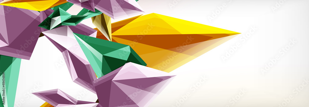 Vector 3d triangles and pyramids abstract background for business or technology presentations, internet posters or web brochure covers Vector 3d triangles and pyramids abstract background for business or technology presentations, internet posters or web brochure covers