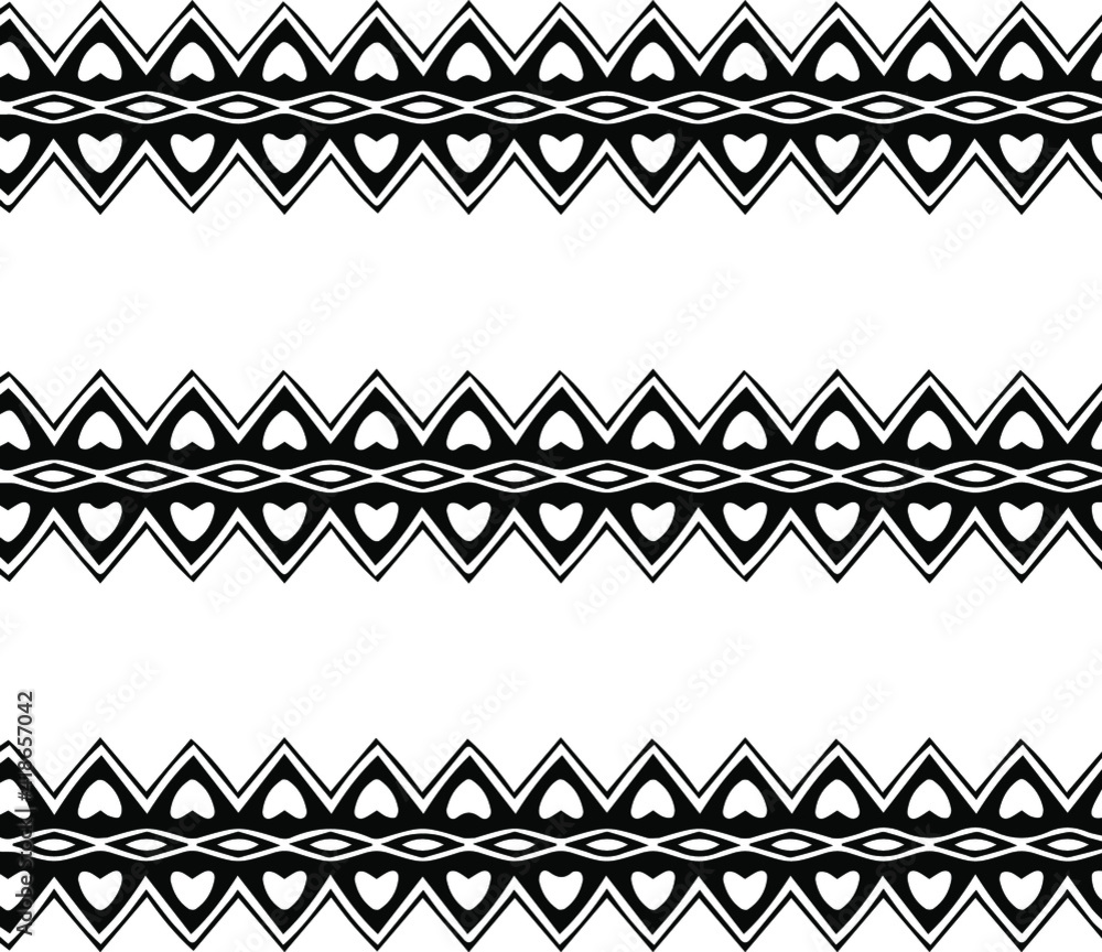 Geometric vector pattern with triangular elements. Seamless abstract ornament for wallpapers and backgrounds. Black and white patterns. Geometric vector pattern with triangular elements. Seamless abstract ornament for wallpapers and backgrounds. Black and white patterns.
