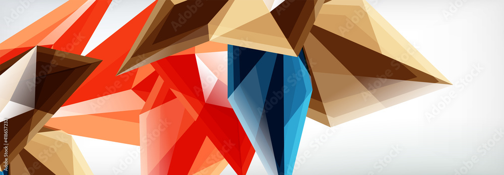 Vector 3d triangles and pyramids abstract background for business or technology presentations, internet posters or web brochure covers Vector 3d triangles and pyramids abstract background for business or technology presentations, internet posters or web brochure covers