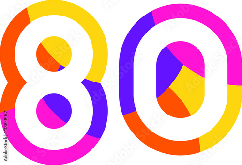 80 Colorful Fun Modern Flat Number