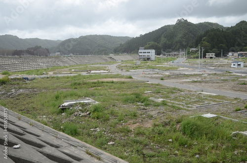 東日本大震災で被災した岩手県宮古市田老地区（2011年9月） photo