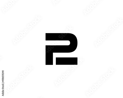 PE EP letter logo design vector template