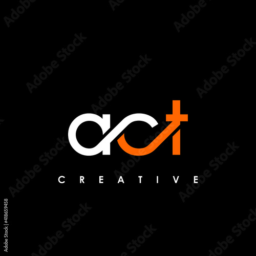 ACT Letter Initial Logo Design Template Vector Illustration