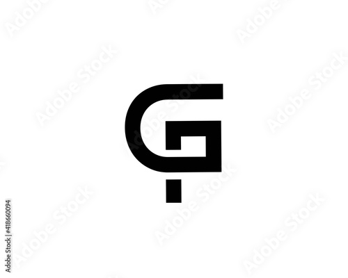 PG GP Letter logo design vector template