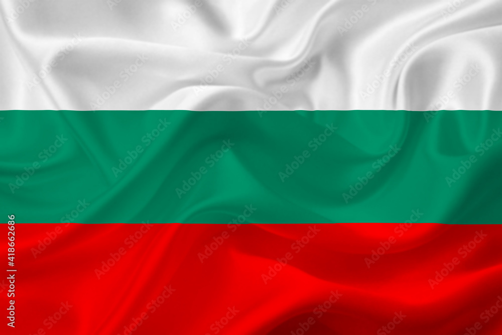 3D Flag of Bulgaria on fabric