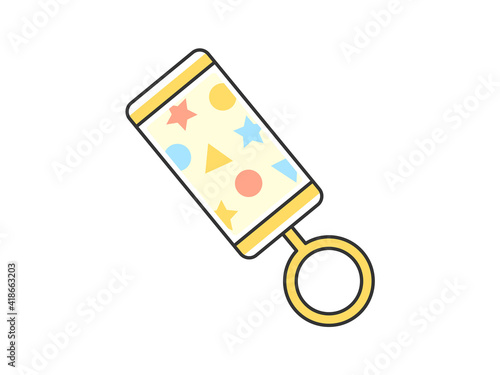 赤ちゃん用のラトルのイラスト