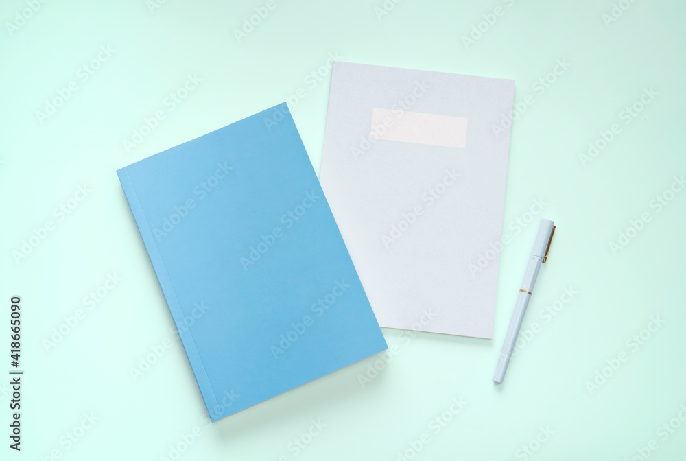 flat lay book and stationery flat lay book and stationery