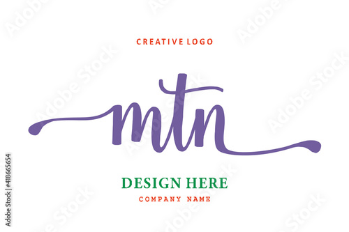 MTN lettering logo is simple, easy to understand and authoritative