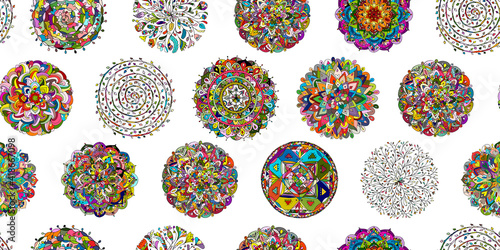 Mandala collection, seamless pattern for your design