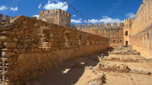 Fortress Frangokastello on Crete in Greece, Europe
 photo