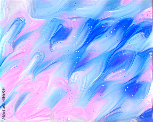 Blue and Pink Abstract Painting Background Art Illustration Wallpaper Artwork Backdrop