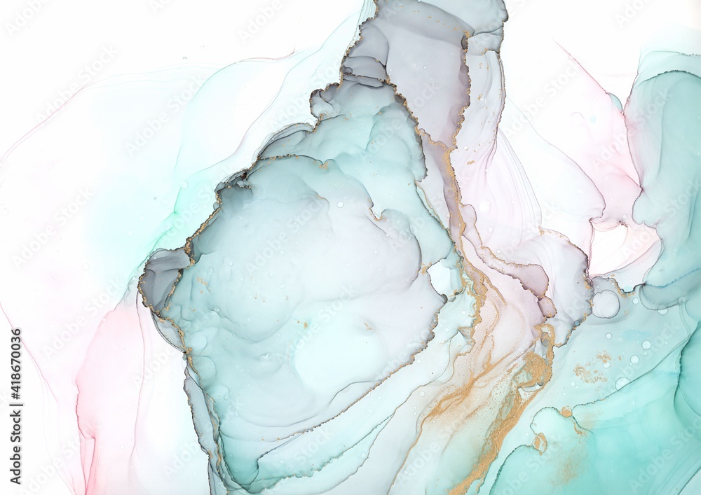 Alcohol Ink. Colorful Liquid Background. Sophisticated Oil Drops. White Flow Effect. Acrylic Ink Mix. Modern Fluid Art Painting. Bright Marble Wallpaper. Abstract Texture. Acrylic Ink.