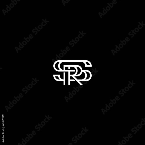 Letter SR Monogram Logo