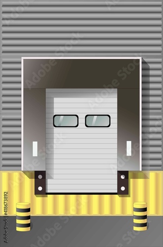 Loading gate of a modern logistics center.