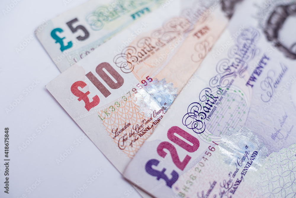 World money collection. Fragments of England money World money collection. Fragments of England money