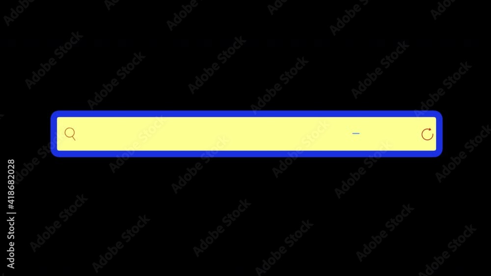 Animated Search Bar. Searching Database Or Web Browser. Animated Search Bar. Searching Database Or Web Browser.