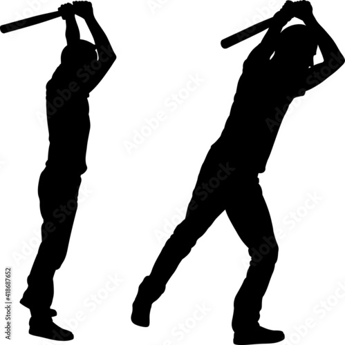 illustration of men with baseball bats