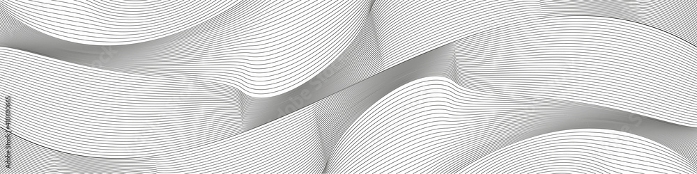Wavy background of lines. Monochrome dynamic surface with effect of optical illusion. Vector. Wavy background of lines. Monochrome dynamic surface with effect of optical illusion. Vector.