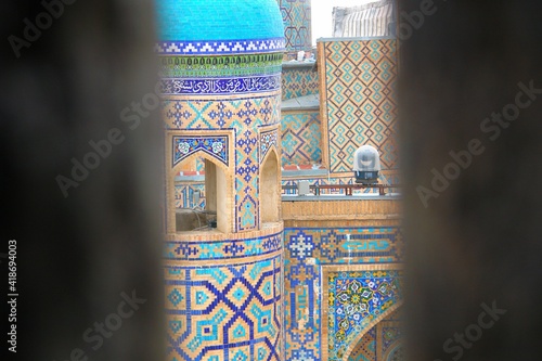 detail of a mosque oman