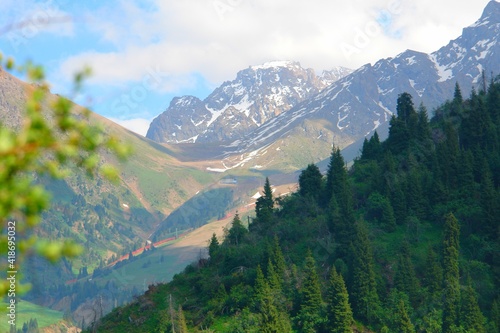 view of the valley of the mountains