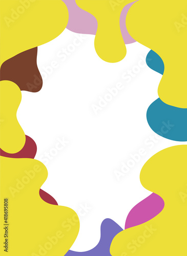 Abstract modern graphic elements. Social media web banner or landing page.
