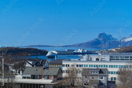 Bodø Norway residential area town view © Lin V