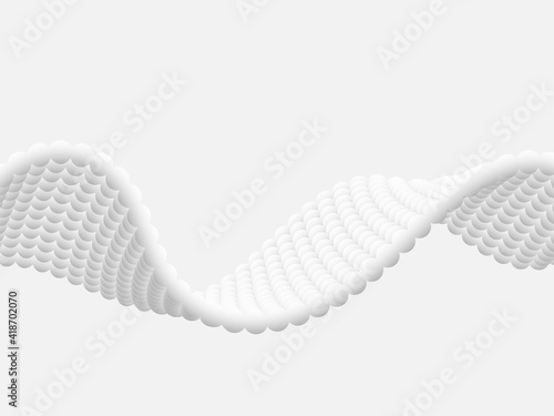 Abstract white wave vector background