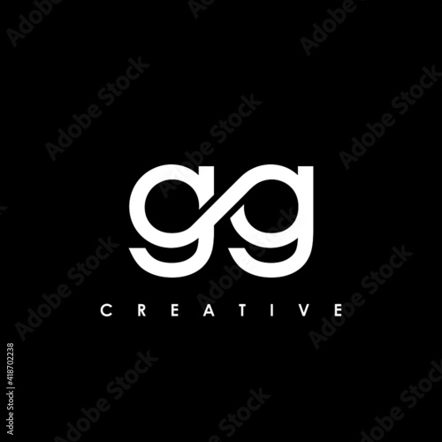 GG Letter Initial Logo Design Template Vector Illustration