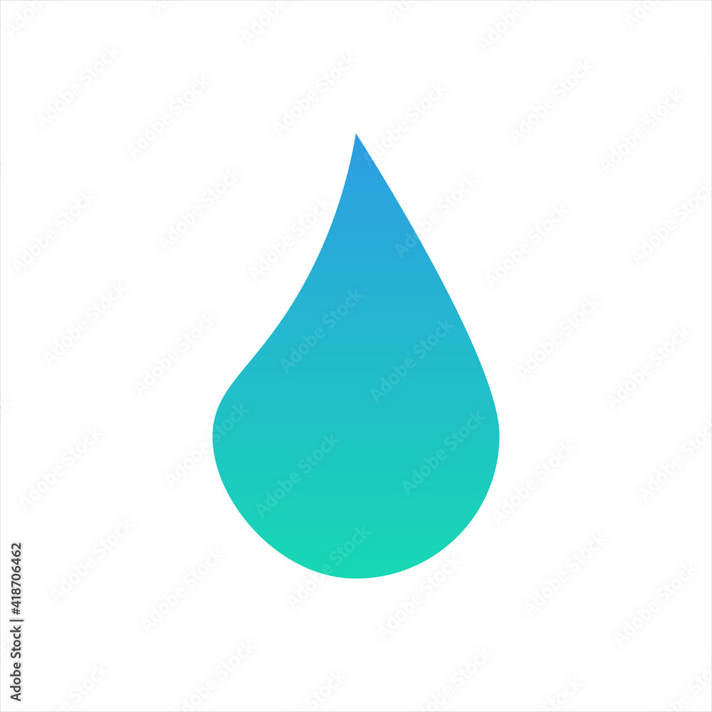Water Drop vector icon on white background Water Drop vector icon on white background