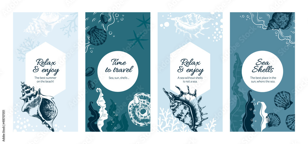 Tableau sur toile Seashell posters