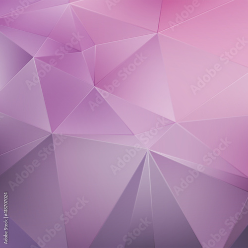 Pink crystal geometric background