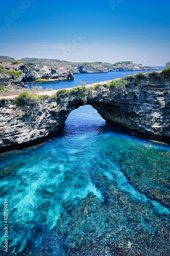 view of a sea and bridge