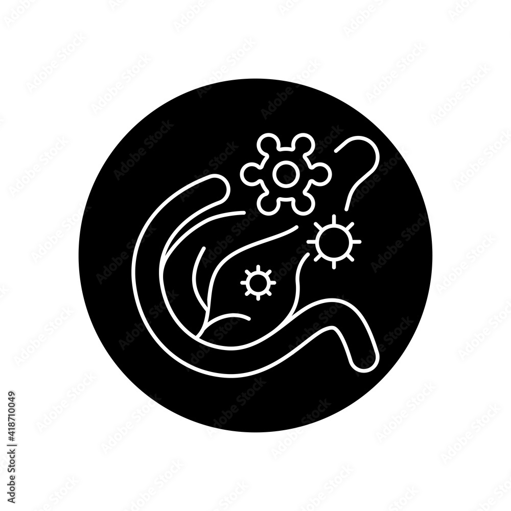 Nesidioblastosis black glyph icon. Pictogram for web page, mobile app, promo. Editable stroke. Nesidioblastosis black glyph icon. Pictogram for web page, mobile app, promo. Editable stroke.