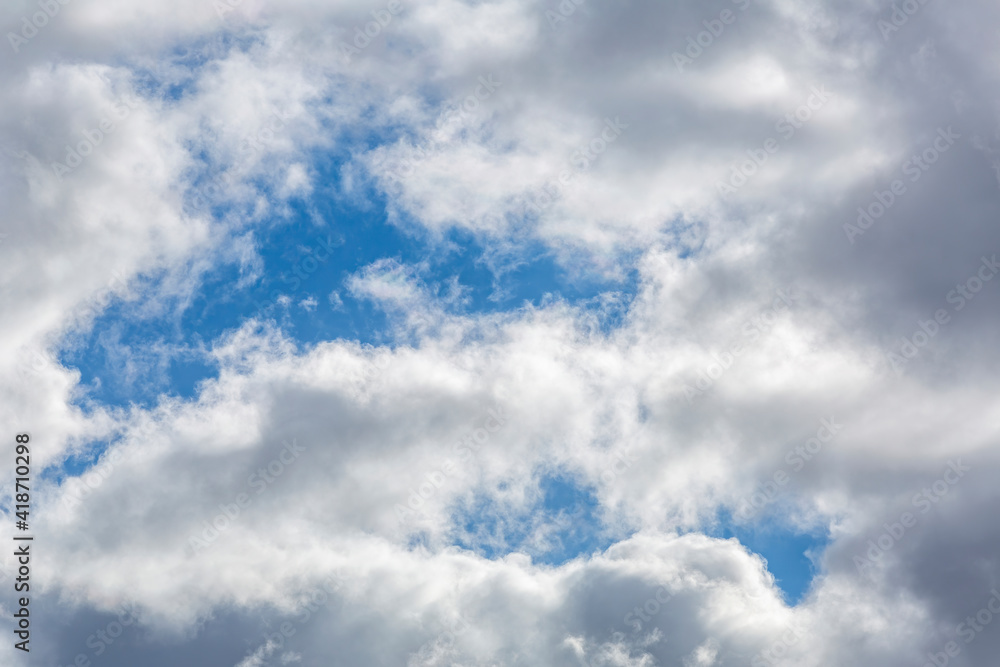 Picturesque textured clouds in the sky at the daytime Picturesque textured clouds in the sky at the daytime