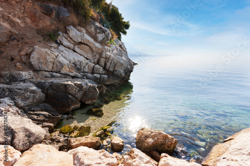 Adriatic coast in Omis Croatia of Middle Dalmatia