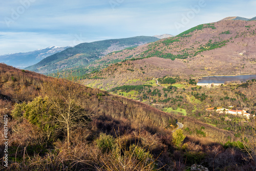 Laderas de la Sierra de Gredos desde Rozas de Puerto Real. Madrid. España. Europa.