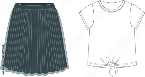 saia e blusa 
